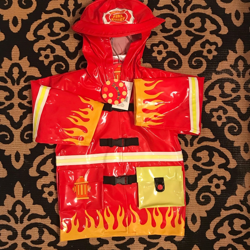 NWOT- Kidorable ‘Firefighters’ Raincoat (3T)